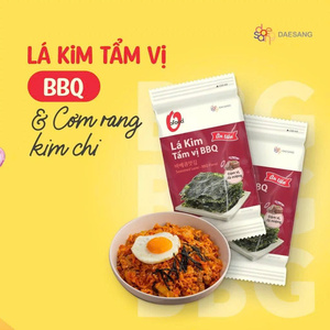 Korean BBQ Roasted <b>Seaweed</b> <b>Snack</b> 5g × 3 Packs Wholesale O'food | Seasoned Laver - BBQ Flavor | Ready To Eat Food - Product Image 5