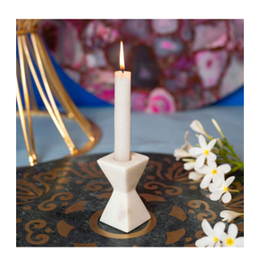 Candelabro Cónico Blanco Estilo Mármol, Decoración para el Hogar, para Centro de Mesa, con un Precio al por Mayor Increíble - Product Image 1