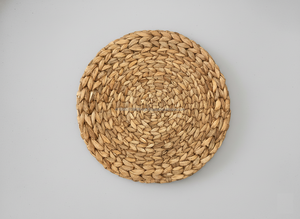 Manteles individuales de jacinto de agua, diseño rústico, trenzados, resistentes al calor, no tóxicos, ecológicos, de 10 mm de grosor, para bodas. - Product Image 2