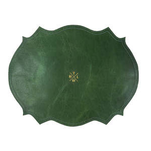 Set de table en cuir végétalien motif feuille de palmier tropicale, irrégulier, écologique et imperméable pour une ambiance de luxe - Product Image 4