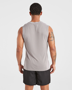 Débardeur côtelé unisexe 2026 personnalisable avec logo, T-shirt de fitness extensible, Gilet de sport pour homme, style décontracté et musclé pour l'été - Product Image 5