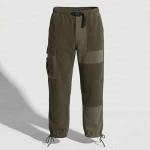 Pantalones Cargo Casuales para Hombre, 99% Algodón, 1% Elastano, Cierre con Cordón Ajustable, Ecológicos, Cintura Personalizable, Marca Privada Disponible - Product Image 1