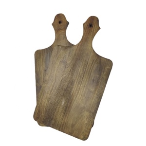 Planche à découper rectangulaire multifonctionnelle en bois de manguier brun foncé, faite à la main, de haute qualité, très vendue pour les fêtes - Product Image 4