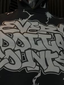 High Quality Customized All-Over Screen Print Design Men's Pullover Hoodie French Terry Drop Shoulder Oversized for Winter - Product Image 5