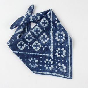 Amazing Trendy New <b>Design</b> Blue Block Printed Headwear Scarf Cotton square <b>Bandana</b> for summer - Product Image 1