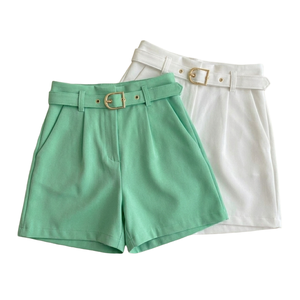 HYPEN SPORTS Women's High Waist <b>Elastic</b> Waist Wide Leg Shorts <b>Skirts</b> Quick Dry Worsted Fabric Fashion Joker Solid Color Casual - Product Image 5
