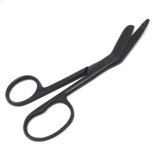 Ciseaux à pansements personnalisés avec logo, lame en acier inoxydable, manche en plastique, instruments médicaux chirurgicaux réutilisables - Product Image 4