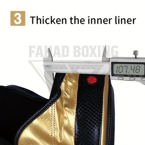 Protector de Muslos para Boxeo 2026 de Alta Visibilidad, Resistente, Personalizable, Color Dorado y Negro, para Entrenamiento de Artes Marciales - Product Image 4