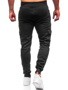 Clush Industries Men's Winter Streetwear Relaxed Fit Drawstring Mid Waist Midweight <b>Polyester</b>/Cotton Sweatpants <b>Joggers</b> - Product Image 2