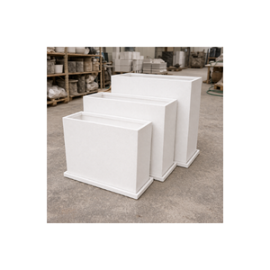 Lightweight Luxury Good Price Fiberglass Flower <b>Pots</b> <b>Rectangular</b> Garden <b>Pots</b> For Indoor/Outdoor Garden Decor - Product Image 1