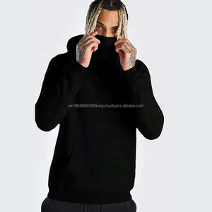 Custom Logo Embroidery Double Hooded <b>Ninja</b> Double Layer Pullover Plus Size Heavyweight Full Zip Up Balaclava <b>Hoodies</b> Men 2026 - Product Image 5