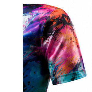 Camisa tropical estampada premium para hombre con tela ligera y transpirable, estilo casual con botones para vacaciones de verano y playa - Product Image 4