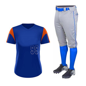 Uniforme de softball pour femmes adultes en tissu polyester léger et respirant, idéal pour les séances d'entraînement et les tenues décontractées - Product Image 3