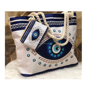 Plage été soirée Shopping toile sac à bandoulière bohème femmes sac de messager de l'Inde Afghani sac à bandoulière plage sacs à main - Product Image 1