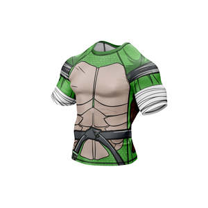 T-shirt de compression pour homme adulte de haute qualité, rashguard MMA, UPF50+, manches longues, spandex/polyester 260g, impression sérigraphique personnalisée - Product Image 5