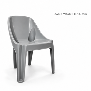 CHARLIE BOX <b>CHAIR</b> VIRGIN OSIS/ +OSIS Modern Living Room Plastic Non-Foldable <b>Stackable</b> - Product Image 3