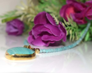 Heart Shape 18K Gold Plated Bohemia Style Christian Beaded Necklace Unisex Everyday Wear <b>Gift</b> Jewelry - Product Image 2