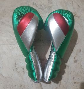 Gants de boxe de style mexicain en gros, logo personnalisé, cuir de vache véritable, pour l'entraînement et le sparring, avec poignée ergonomique - Product Image 2