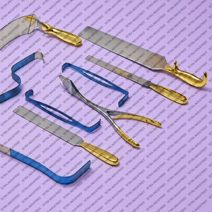 Ensemble de 10 instruments pour la chirurgie des fessiers en acier inoxydable allemand, kit d'instruments de chirurgie plastique pour les muscles fessiers, certifié CE - Product Image 3