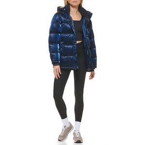 Low Price Best Custom Wholesale Women's <b>Bubble</b> Jacket Cozy Winter Streetwear Short High Collar Puffer <b>Coat</b> - Product Image 3