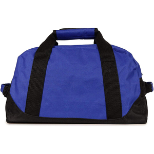Blue Oxford Sport <b>Duffel</b> <b>Bag</b> with Black Trim Zipper Closure Durable Fitness Travel <b>Bag</b> - Product Image 1