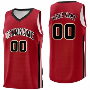 Maillot de basket-ball jaune personnalisé, col en V, sans manches, en maille 100% polyester, nom de l'équipe, numéro, impression sublimée, unisexe, adulte - Product Image 4