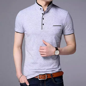 เสื้อโปโลผ้าโพลีเอสเตอร์คอตตอนสีพื้น ระบายอากาศ แห้งเร็ว แขนสั้น สำหรับฤดูร้อน รับทำโลโก้ OEM - Product Image 6