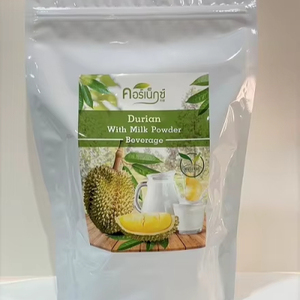 นมผงรสทุเรียนสำเร็จรูปแบบซอง ไม่มีน้ำตาล ขายส่ง ผลิตในประเทศไทย - Product Image 1