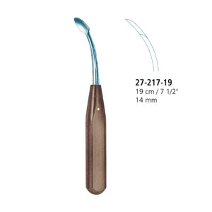 IAA SURGICAL INSTRUMENTS Élévateur périostal orthodontique 19 cm (7,5 po) 14 mm, poignée ergonomique, manuel, Classe II, certifié CE - Product Image 1
