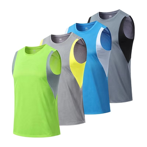 Men Tank Top Quick Dry Sport Solid Color Sleeveless Thin <b>Running</b> Workout Vests High Quality Fitness Gym <b>Singlets</b> - Product Image 4