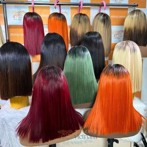 Peluca de Encaje Suizo 12A, Extensiones de Cabello Humano Vietnamita, Liso sin Pegamento, 2x4, 2x6 - Product Image 2