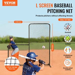 Gabbia da Battuta Portatile a L per Baseball e Softball 7x7 piedi con Schermo di Sicurezza e Protezione per il Corpo, Borsa per il Trasporto Inclusa - Product Image 2