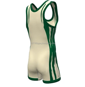 Sublimation Knitted Print Men's Wrestling <b>Singlet</b> 100% Cotton Eco-Friendly Quick Dry High Quality Wholesale 2024 - Product Image 5