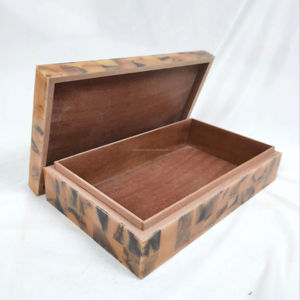 Caja de Almacenamiento de Joyas Multifuncional Moderna y Ecológica con Incrustaciones, Diseño Personalizado, Hecha a Mano en India, Cajas de Madera - Product Image 1