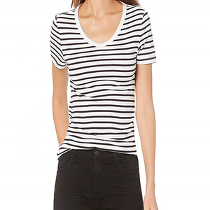 Camisetas de Mujer Lisas para Sublimación, Diseño Personalizado, Corte Ajustado, Sin Mangas, Rayas, Ecológicas, 220g, Fabricación en Pakistán, 100% - Product Image 1