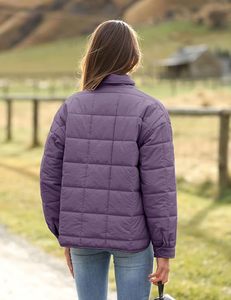 Women's Lightweight <b>Packable</b> Hooded Winter Quilted Puffer <b>Jacket</b> Detachable Sleeves Hat Zipper Closure Waterproof Wool - Product Image 3