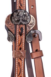 Conjunto de tachuelas de caballo de cuero tallado occidental de calidad superior-Collar de pecho de cabeza ligero Tendencia de cuero Argentino de temporada - Product Image 5