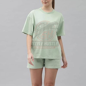 Conjunto de Verano para Mujer de Alta Calidad al por Mayor, Transpirable, Personalizado, de Manga Corta - Product Image 2