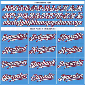 Camisetas de Béisbol de Edición Limitada para Hombre, Uniformes Personalizados con Bordado, Color Azul Polvo, Blanco y Rojo, Auténticas - Product Image 4