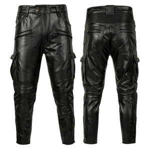 Pantalones de Cuero Unisex SALVA LEATHER, Estilo Holgado, Cierre de Cremallera, Impermeables, Ligeros, Diseño Moderno y a la Moda para Invierno - Product Image 5