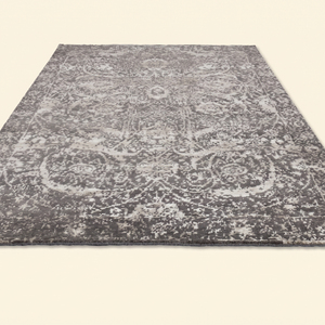 Tapis en laine tufté à la main gris anthracite Charcoal Relic, moderne, à poils épais, écologique, antidérapant, pour salon, chambre, hôtel, intérieur - Product Image 2