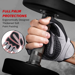 Wholesale Breathable Fitness <b>Training</b> Sports Workout Protector Half Finger <b>Weight</b> Lifting Gym <b>Gloves</b> For Men - Product Image 2