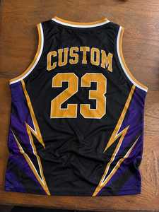 Unisex Basketball Uniform Set-Custom Team Name Digital Print Quick Dry Breathable Sleeveless V-Neck Elastic Waist All Seasons - Product Image 2