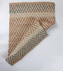 Alfombra de Yute Jacquard Tejida a Mano de 9 pies x 6 pies, Ecológica, Moderna, en Tonos Tierra, para Decoración de Interiores, Hogar, Hotel, Oficina, Bodas y Banquetes - Product Image 4