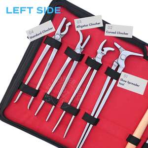 Kit de herramientas de herrador para un esquilado profesional con martillo de alta resistencia, clavillero, extractor de herraduras, separador de herraduras y extractor de clavos. - Product Image 3