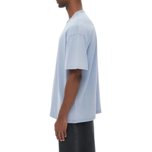เสื้อยืดคอตตอนหนาน้ำหนัก 230 กรัม สำหรับผู้ชาย ทรงโอเวอร์ไซส์ สไตล์ลำลอง ลายพิมพ์ซิลค์สกรีน ป้องกันการยับ ทรงโอ-เนค ผ่านกระบวนการฟอกสีแบบแอซิดวอช - Product Image 4