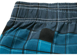 <b>Men's</b> Gradient Checkered Board Shorts Quick Dry Drawstring Casual Swim <b>Trunks</b> with Pockets Mid Waist Short Length - Product Image 3