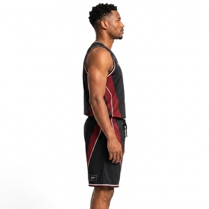 Tenue de sport d'entraînement de basketball unisexe respirante imprimée à séchage rapide, ensemble personnalisable avec logo, réversible, fabriquée en uniformes - Product Image 6