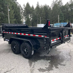 Mini remorque benne basculante - Remorque benne basculante pour camion 6x12/6x14/7x12/7x14/5'x10/5x7/5x8/6x10/7x16 Capacité 1400 kg - Product Image 3