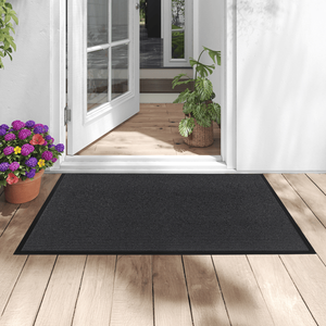 Tapis d'entrée commercial en PVC composite gris foncé 90x150x0.7cm, extra long, haute résistance, protection du sol, 1 pièce - Product Image 2